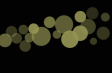 Soft Olive Green and Khaki Bokeh Circles Floating on a Dark Background