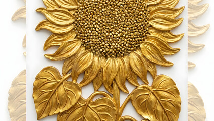 Golden Sunflower Artwork
