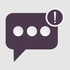 Chat Alert Message  icon (not sending)