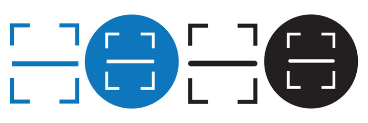 QR code collection isolated on symbol, contrast, black and white QR code centered on a plain white background, mobile phone. EPS 10 