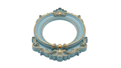 Obraz premium Isolated empty ornate picture frame for wall decor, home improvement and design projects