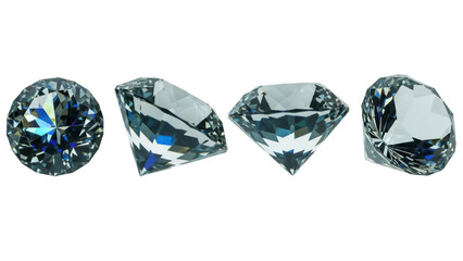 Fototapeta premium Isolated gems sparkling brilliance cut quality jewel gemstone shiny crystals mineral treasure
