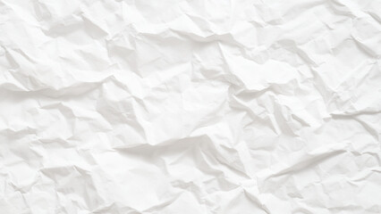 Crinkled white paper texture Vector, illustration