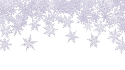 Isolated snowflakes falling down, winter season with crystal ice stars, frozen snowflake pattern