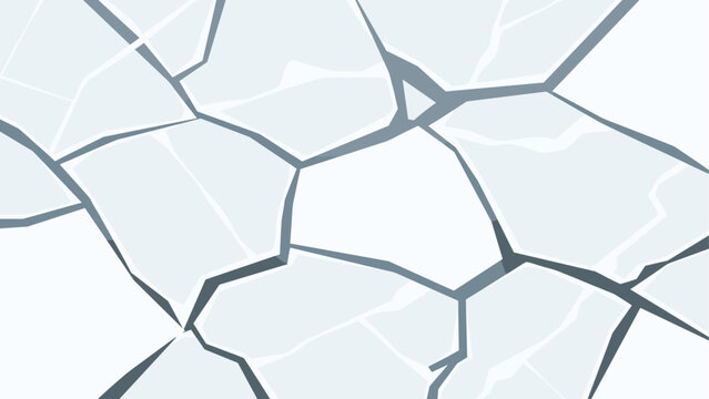 Cracked ice texture pattern with abstract geometric shapes