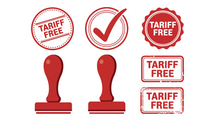 Tariff free stamps and seals for business documents