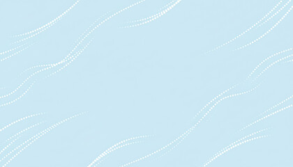 Abstract Flow Background with Dotted Lines　Soft Blue Minimal Background with Flowing White Dots and Copy Space