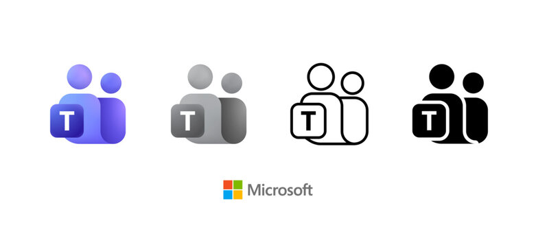 High resolution Microsoft Teams logo icon transparent png. Microsoft team vector logotype