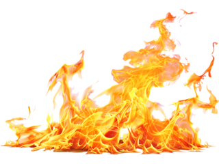 Dynamic fire flame splash with realistic motion and glowing orange tones. Ideal for dramatic compositions, fantasy artwork, energy concepts, and visual effects.