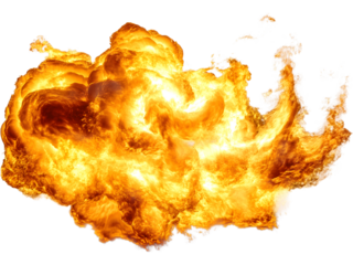 Realistic fire flame burst with intense heat and flowing movement. Perfect for action scenes, fantasy visuals, abstract backgrounds, and power concepts.