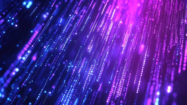 Digital particles creating a dynamic abstract background, representing data flow, network communication, technology concepts, and cyberspace connection in modern aesthetics - Powered by Adobe