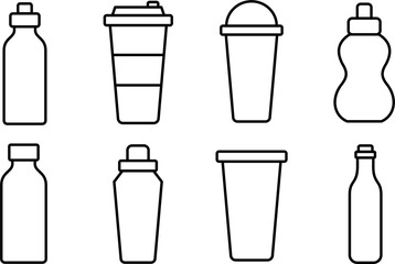 drinking bottle icon. transparent background png