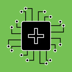 Biotech Chip icon desigbn