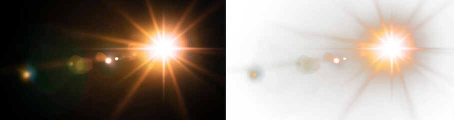 sunlight with sun glare. Overlay, Sun rays and glare, Sun, sunrays, light transitions, lens flare,...