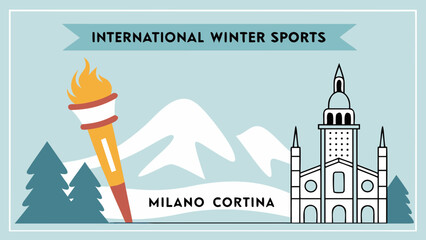 International winter sports event in Milano Cortina mountains