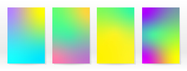 set of colorful banners