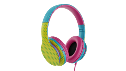 Colorful Polka Dot Headphones