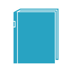 Simple illustration of a blue book