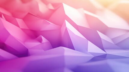 Abstract geometric low poly surface background blending vibrant gradient colors, forming a visually appealing modern texture perfect for technology, business, web design, or futuristic concepts