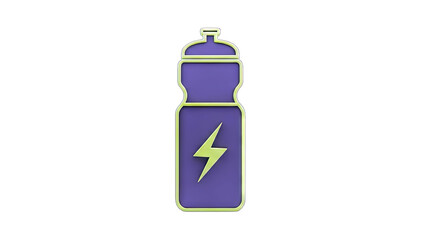 Obraz premium Energy Drink Bottle Icon on White Background