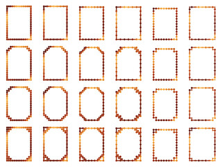 丸、四角角F2、9オレンジ