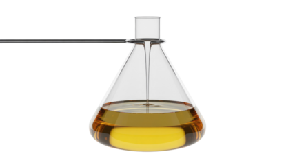 Erlenmeyer Flask with Transparent Background