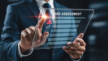 Business Risk Assessment and Management on Transparent Virtual Screen.