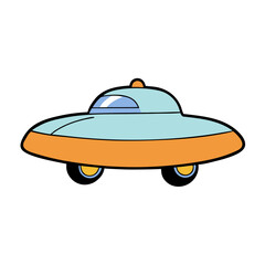Naklejka premium ufo in space