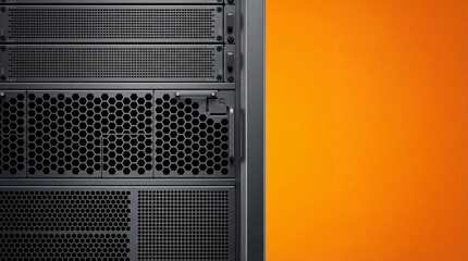 Server rack with honeycomb vents