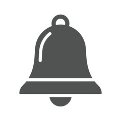 Simple gray bell icon