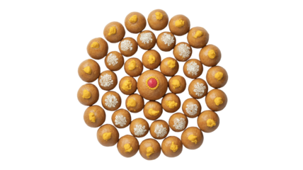 Laddu Mandala - Indian Sweets Isolated
