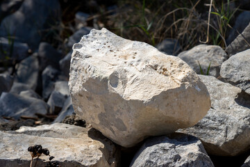 Rock in a direct sunlight, Paxos, Greece