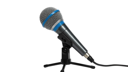 Microphone on Stand Isolated