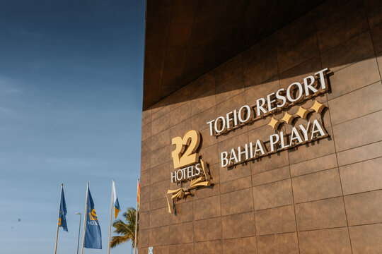 02.12.2021, Tarajalejo, Fuerteventura, Spain &ndash; Tofio Resort Bahia Playa Adults Only hotel pool area