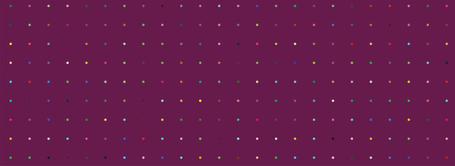 Seamless vector illustration of a pink abstract background with a vintage polka dot pattern and light blue circle textures for decorative wallpaper design