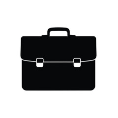 Black briefcase icon