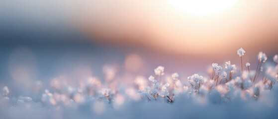 new beginnings business concept with soft winter sunrise light