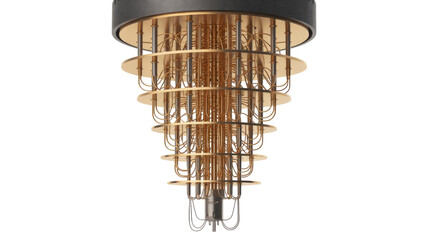 Quantum Computer isolated on transparent background