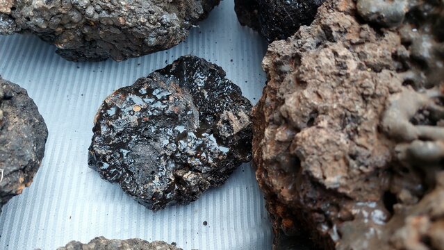 Raw Shilajit Ore From Chitral Mountains High Altitude Mineral Specimens