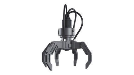 Naklejka premium Robotic Claw on Transparent Background