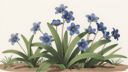 Spring Wildflower Botanical Study