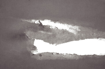 Old paper with torn areas isolated on a transparent background, ideal for vintage overlays, grunge compositions, and aged design effects.