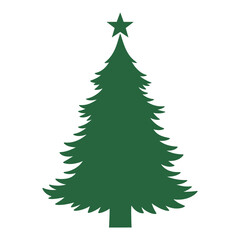 Obraz premium Christmas tree icon