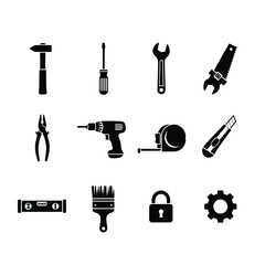 Collection of tools Silhouette