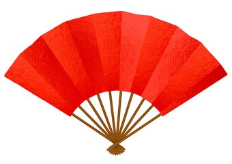 リアルな扇子イラスト