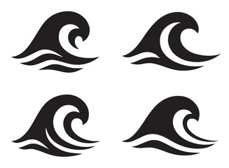 Ultimate Wave Icon and Graphic Collection - Line Art, Solid, and Japanese Styles