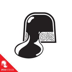 Caramel and cookie sweet vector icon