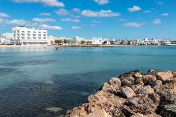 Fototapeta premium Porto Cesareo Salento seaport in Puglia tourist center