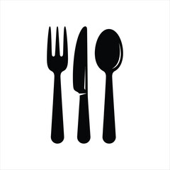 Simple spoon vector icon illustration for design and culinary applications