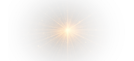 Transparent yellow sunlight special lens flash light effect. Front solar flare lenses